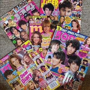 5 Vintage Teen Magazine Collection Tiger Beat J-14 M BOP